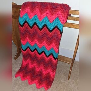 Chevron Throw Southwestern Colors Handmade